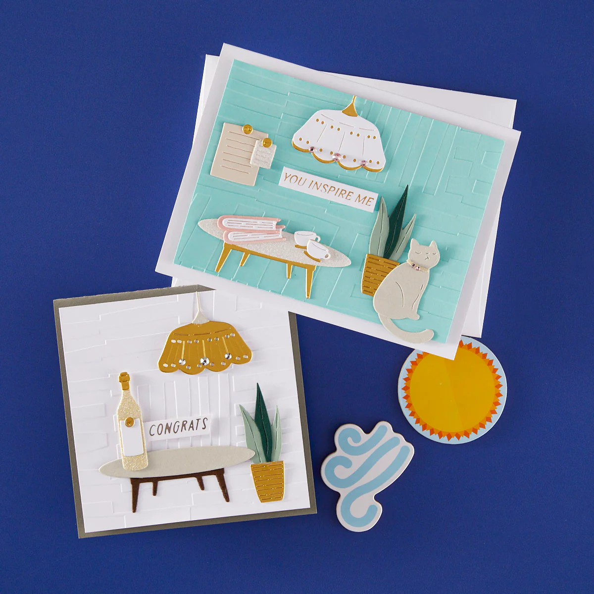 Image of Abstract Study -  Embossing Folder of the Month