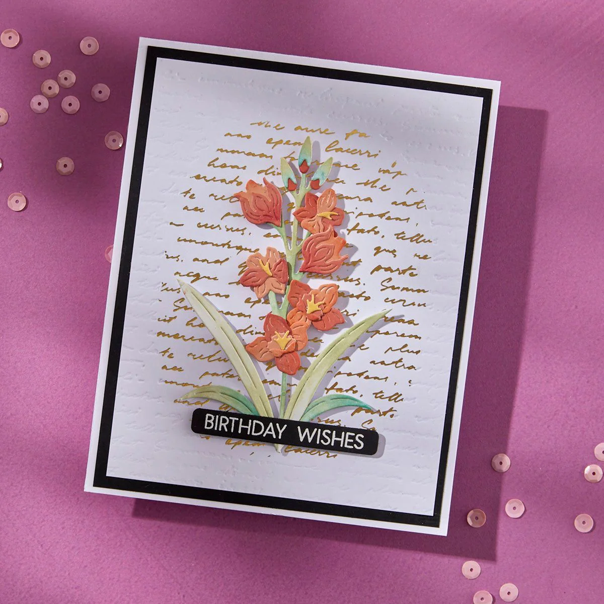 Image of Script Text BetterPress Plate by Lisa Horton