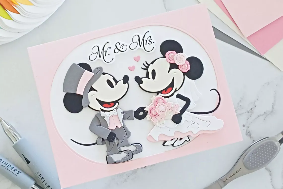 Wedding Mouse Card Tutorial with Dies