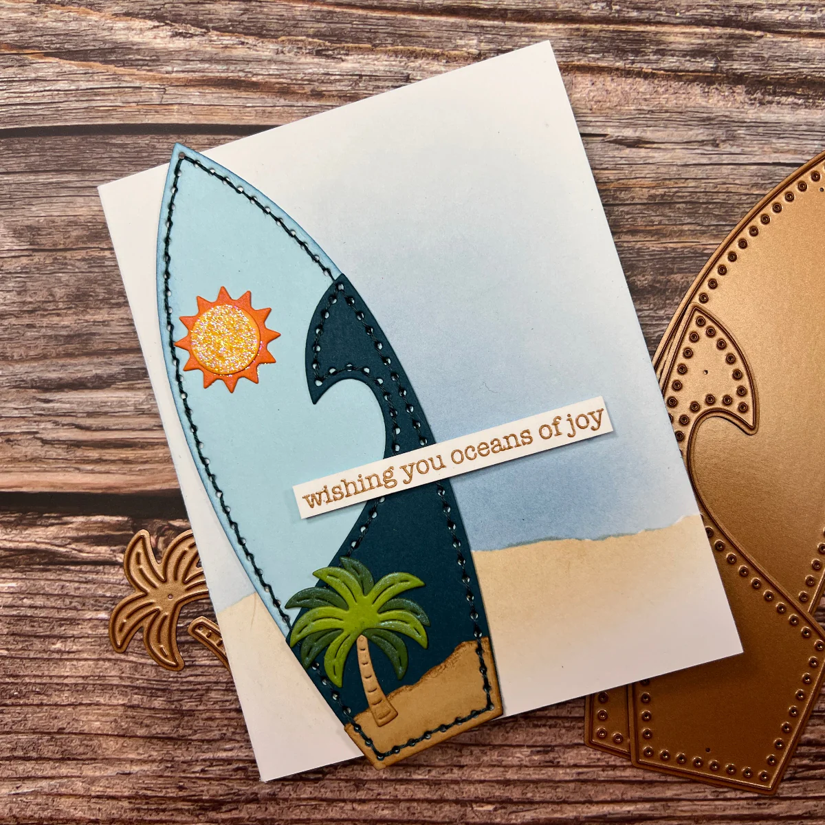 Image of Surfboard Etched Dies by Sandi MacIver