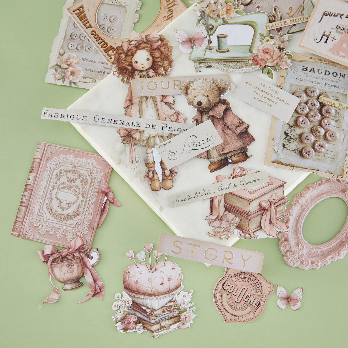 Image of Prima Buttons & Keepsakes by Frank Garcia Quilted Memories Ephemera