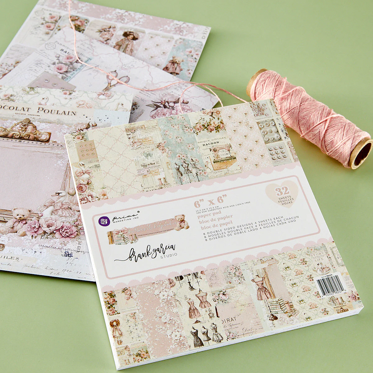 Image of Prima Buttons & Keepsakes by Frank Garcia 6 x 6