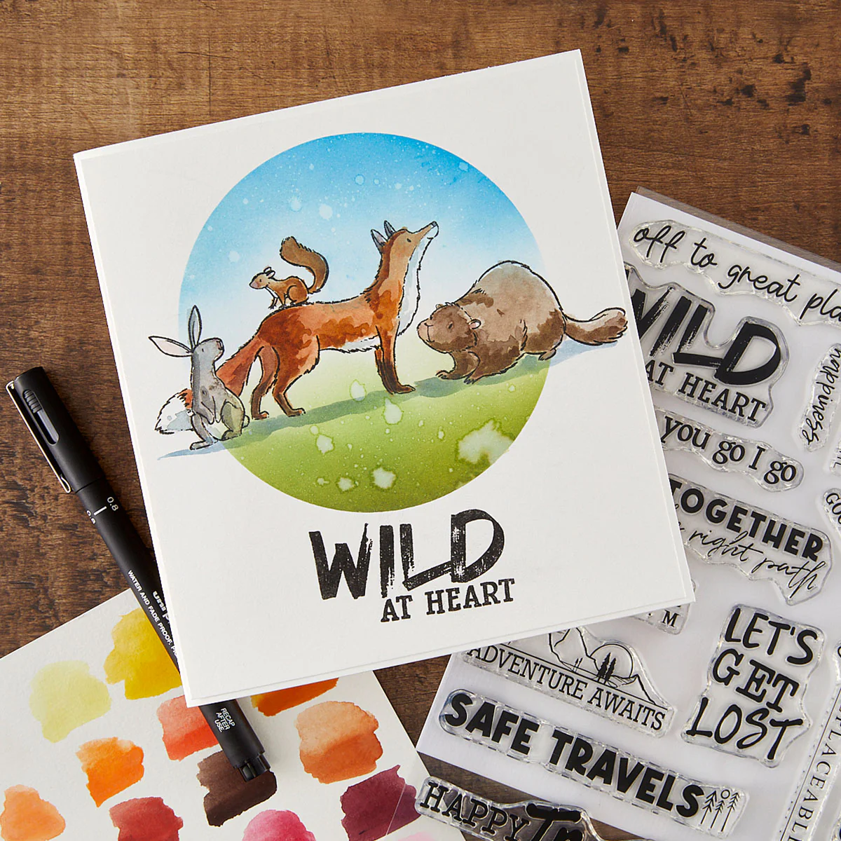 Image of Words for the Wild Clear Stamp Set by Josh Griffiths Studio