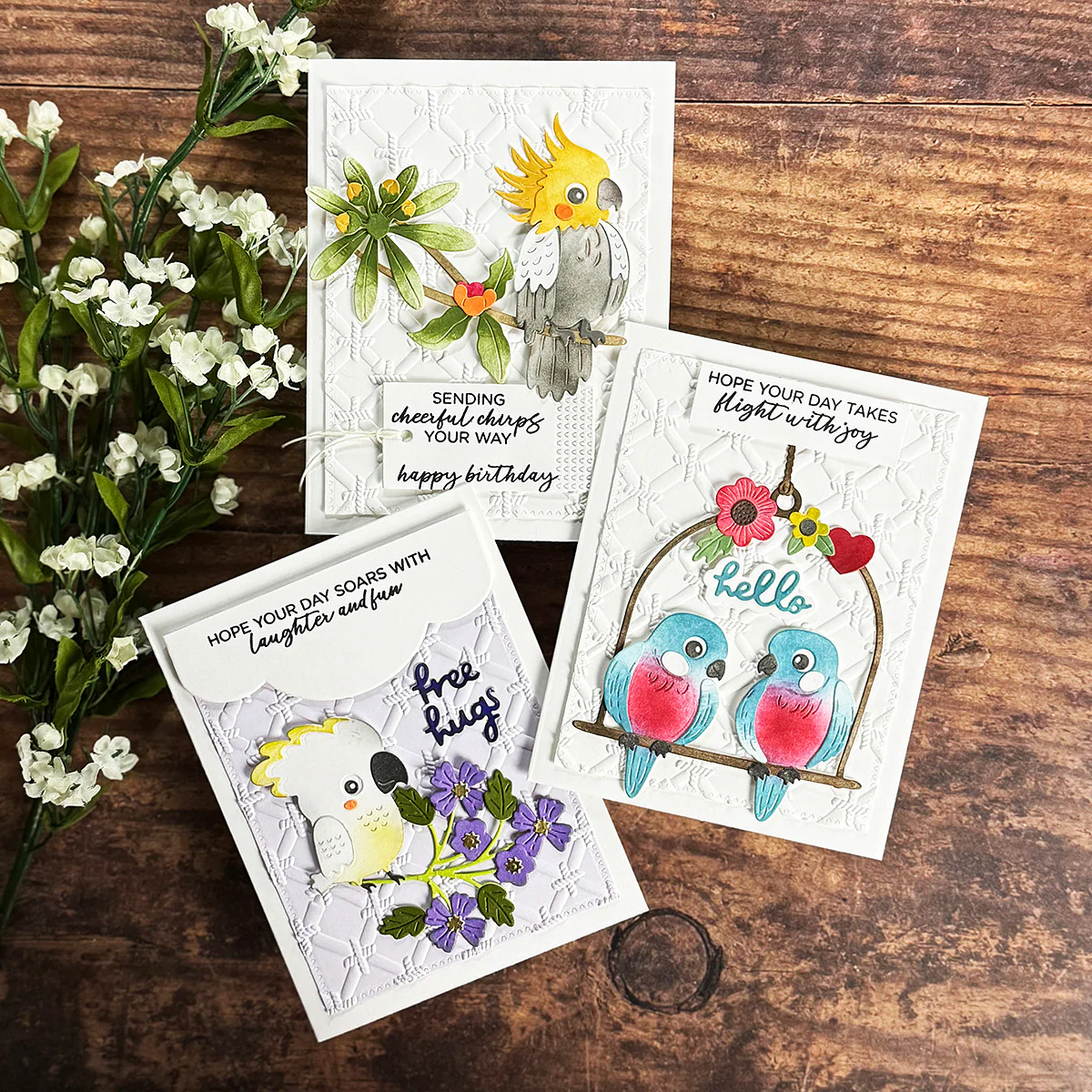 Image of Spread Your Wings Sentiments Clear Stamp Set