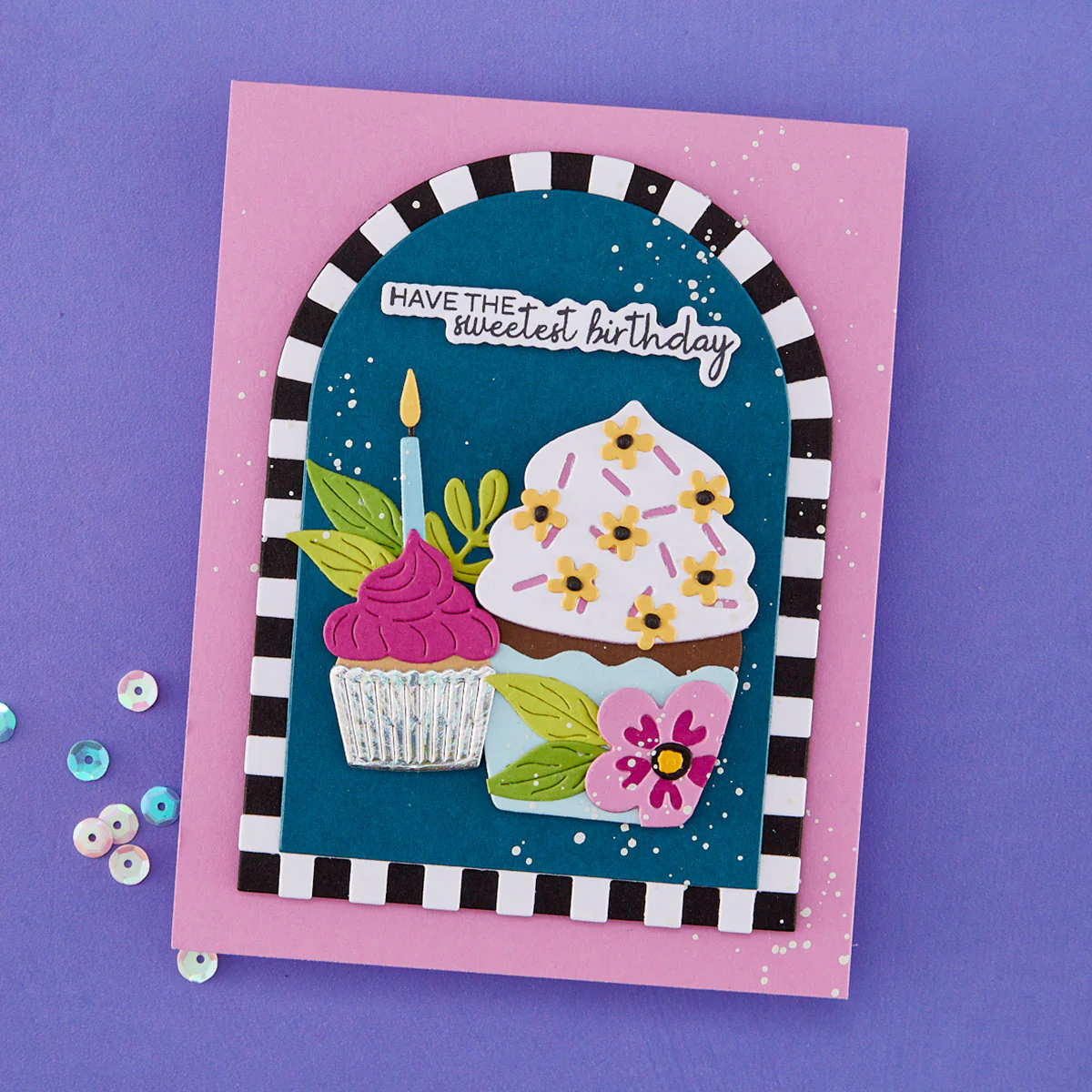 Image of Color Block Accent Arches Etched Dies