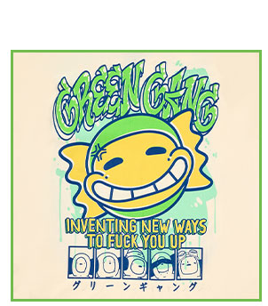The Boys Green Gang Smiley T Shirt