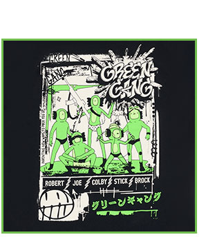 The Boys Green Gang Graffiti T Shirt