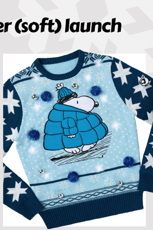 Light-Up Snoopy Bundled Up Christmas Sweater – Peanuts