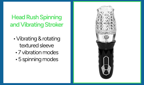 Head Rush Spinning and Vibrating Stroker - Arouz'd