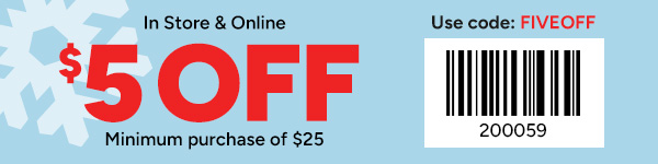 $5 OFF $25
