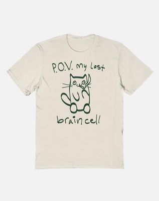 POV My Last Brain Cell Cat T Shirt