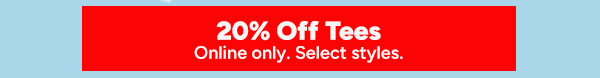 20% Off Tees