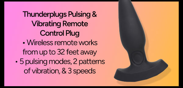 Thunderplugs Pulsing & Vibrating Remote Control Plug
