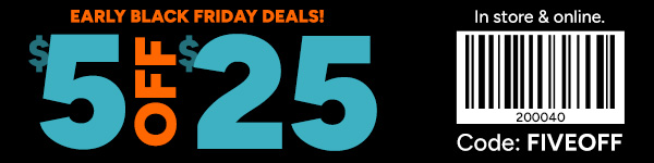 $5 OFF $25