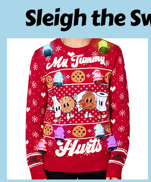 Light-Up My Tummy Hurts Christmas Sweater