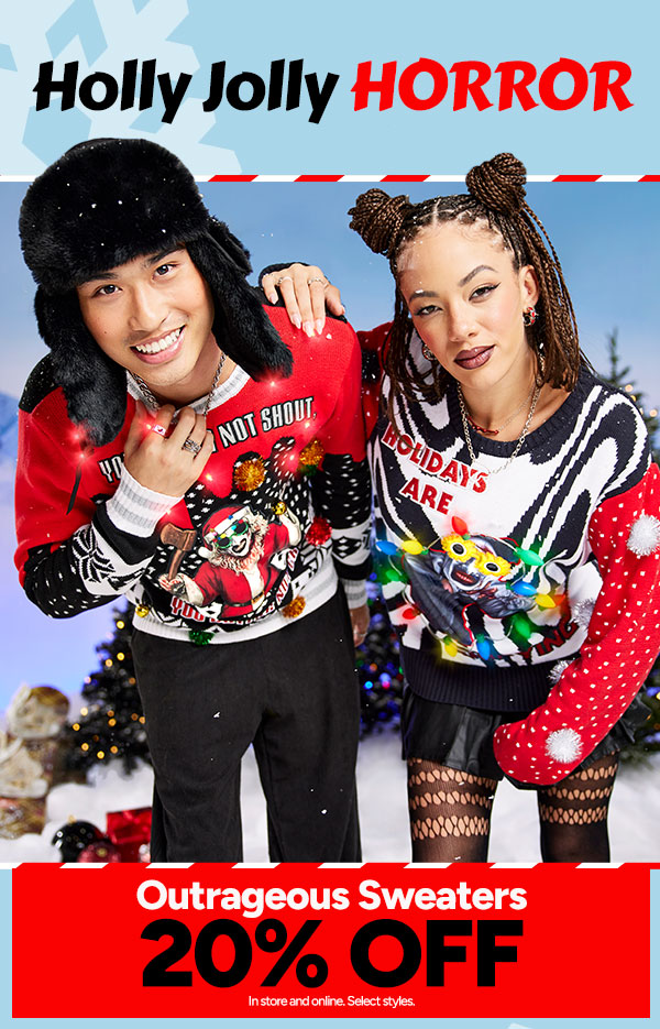 20% Off Outrageous Sweaters