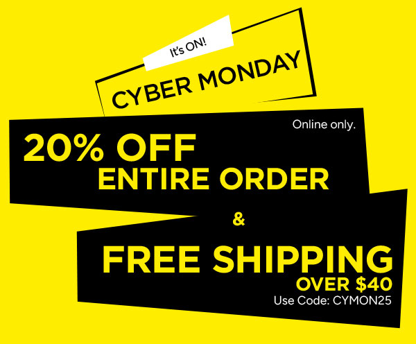 20% OFF & FREE SHIPPING over $40