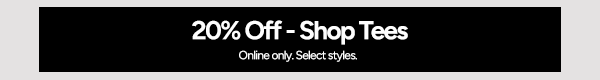 20% Off Shop Tees