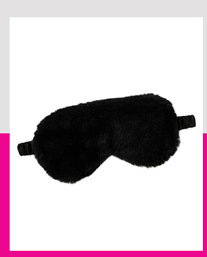 Black Furry Blindfold - Pleasure Bound
