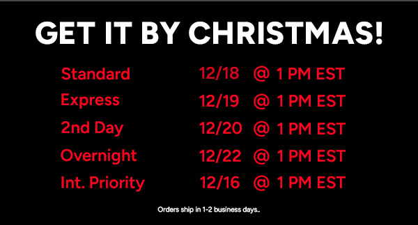 Holiday Shipping Deadlines