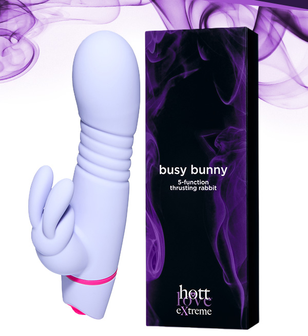 Busy Bunny Thrusting Rabbit Vibrator - Hott Love Extreme