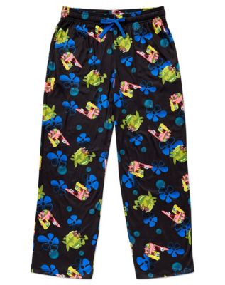 SpongeBob SquarePants Sea Bear Blue Flower Lounge Pants