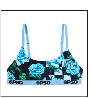 PSD Blue Rose Scoop Sports Bra