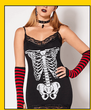 Skeleton Cami Mini Dress