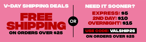 Valentine's Shipping Deadlines