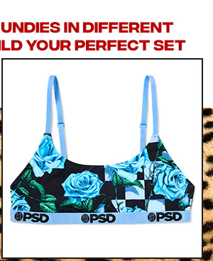 PSD Blue Rose Scoop Sports Bra