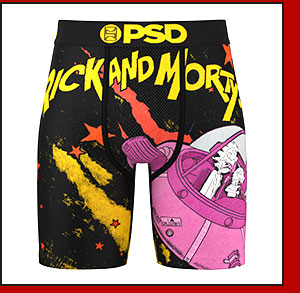 PSD Rick and Morty Space Boxer Briefs