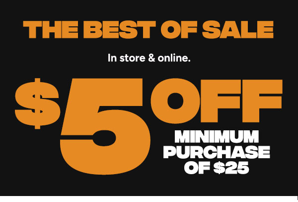 $5 OFF $25