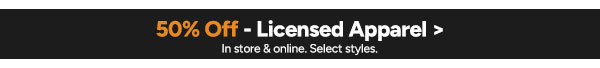 Shop Licensed Apparel