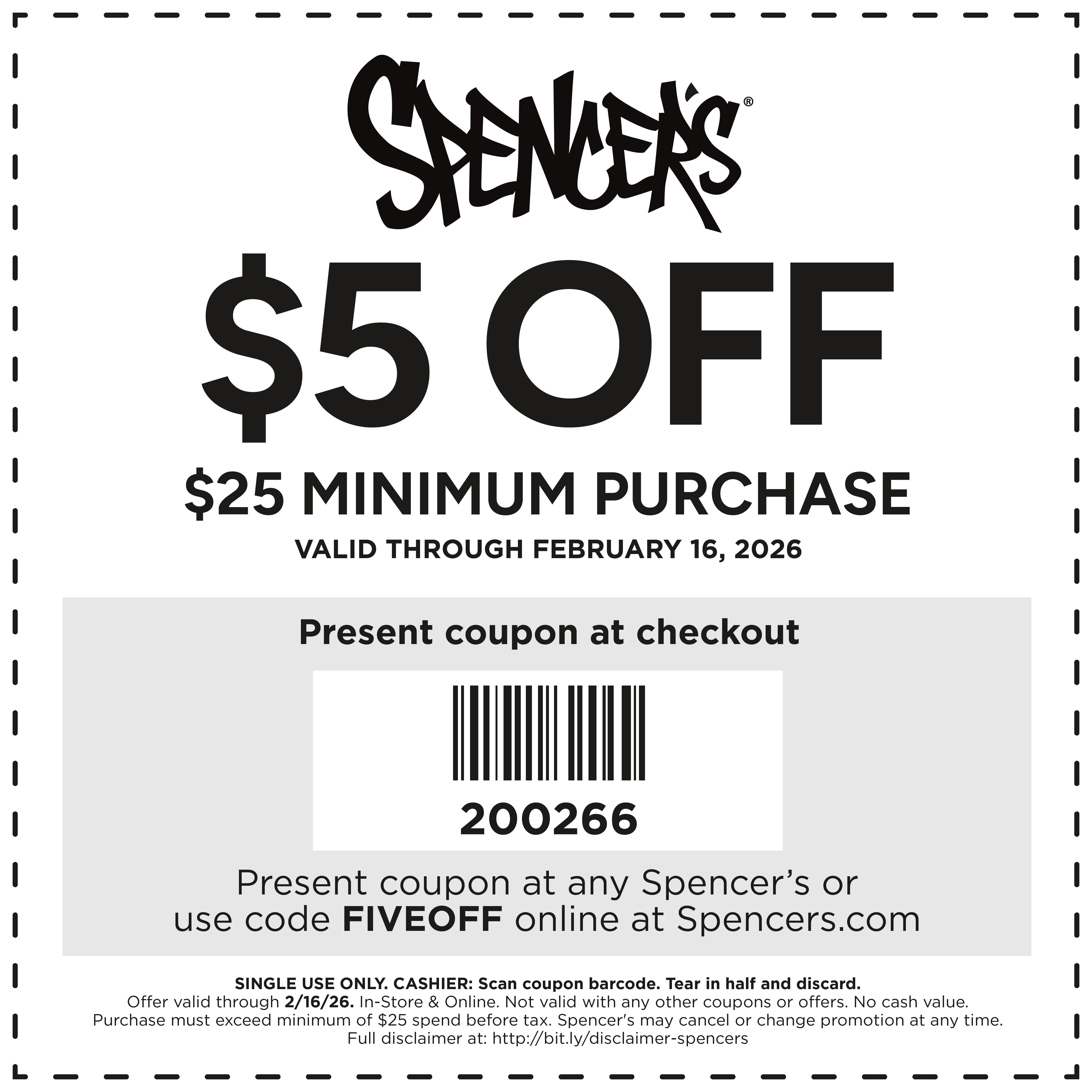 $5 OFF $25