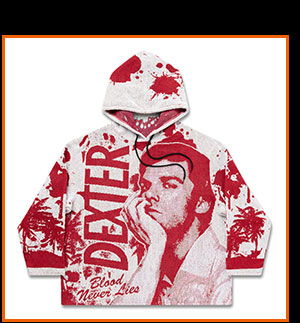 Dexter Blood Splatter Jacquard Hoodie