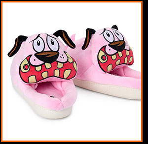 Courage the Cowardly Dog Plush Slippers