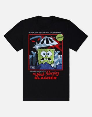 SpongeBob SquarePants Hash-Slinging Slasher VHS T Shirt - Steven Rhodes