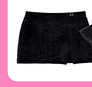 Kayla Malecc Black Fur Mini Skirt