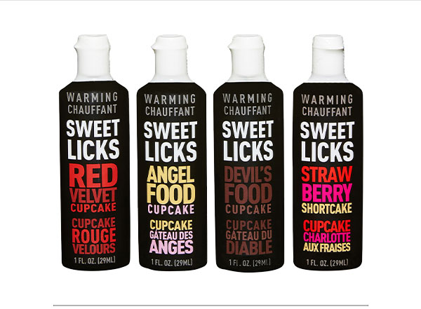 Warming Cupcake Flavored Glide 4 Pack 1 oz. - Sweet Licks