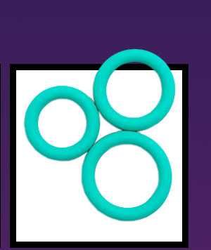 Multi-Pack Hello Cake Cock Rings - 3 Pack