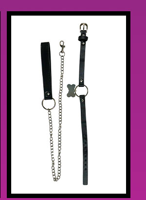 Pleasure Bound Puppy Play Collar and Leash