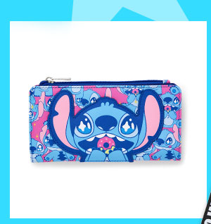 Stitch Kawaii Donut Zip Wallet - Lilo & Stitch