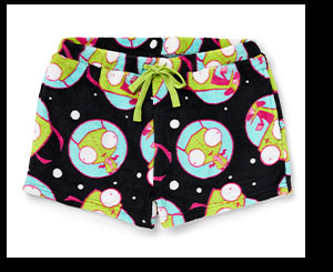 GIR Space Plush Lounge Shorts - Invader Zim