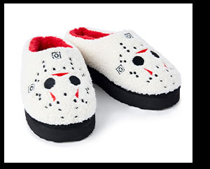Jason Voorhees Mask Platform Slippers - Friday the 13th
