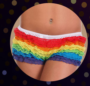 Rainbow Ruffle Bloomers