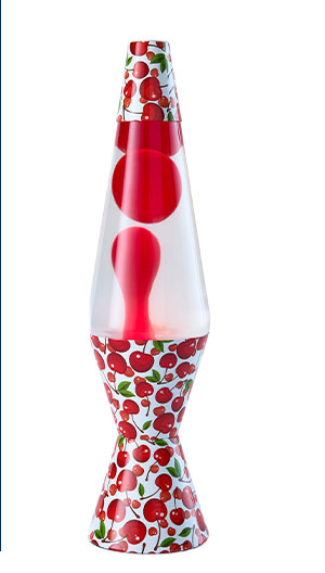 14.5 Inch Cherry Print Lava Lamp