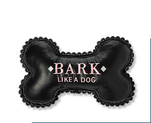 Bark Like a Dog Bone Pillow
