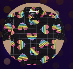 Pastel Hearts Pride Button Up Shirt