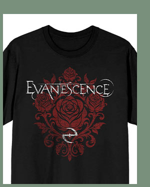 Evanescence Fallen Graphic T Shirt