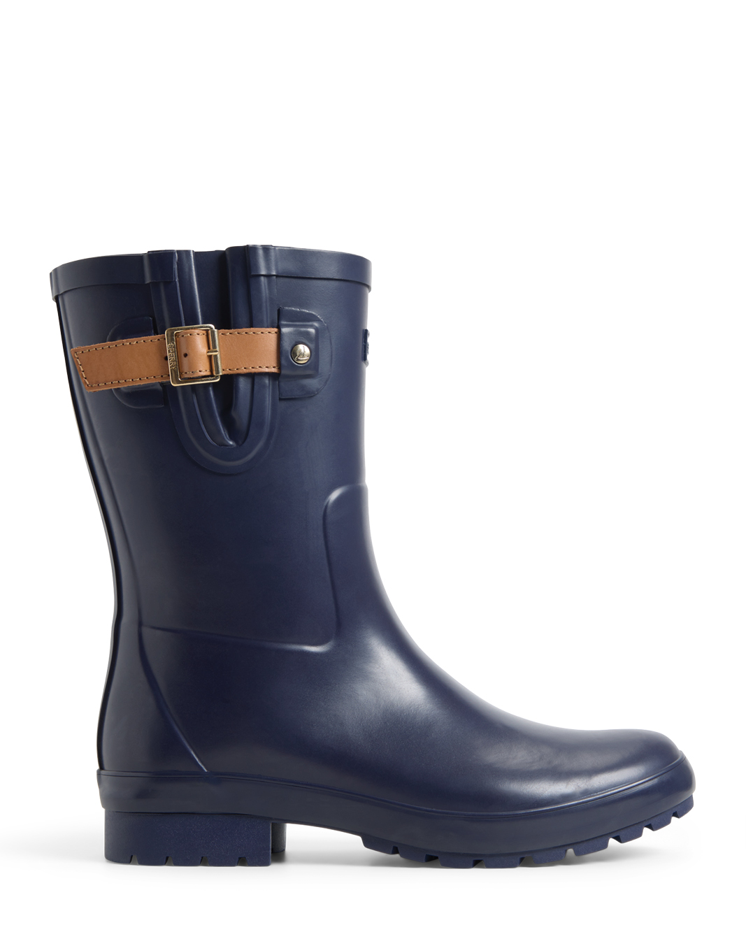 Drizzle Mid Calf Rain Boot in Navy